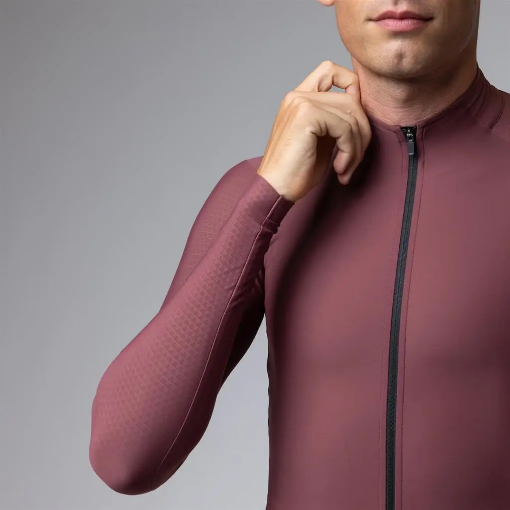 Maglia Strada Maniche Lunghe Warm Race R-EV1 Burgundy Taglia XL #2