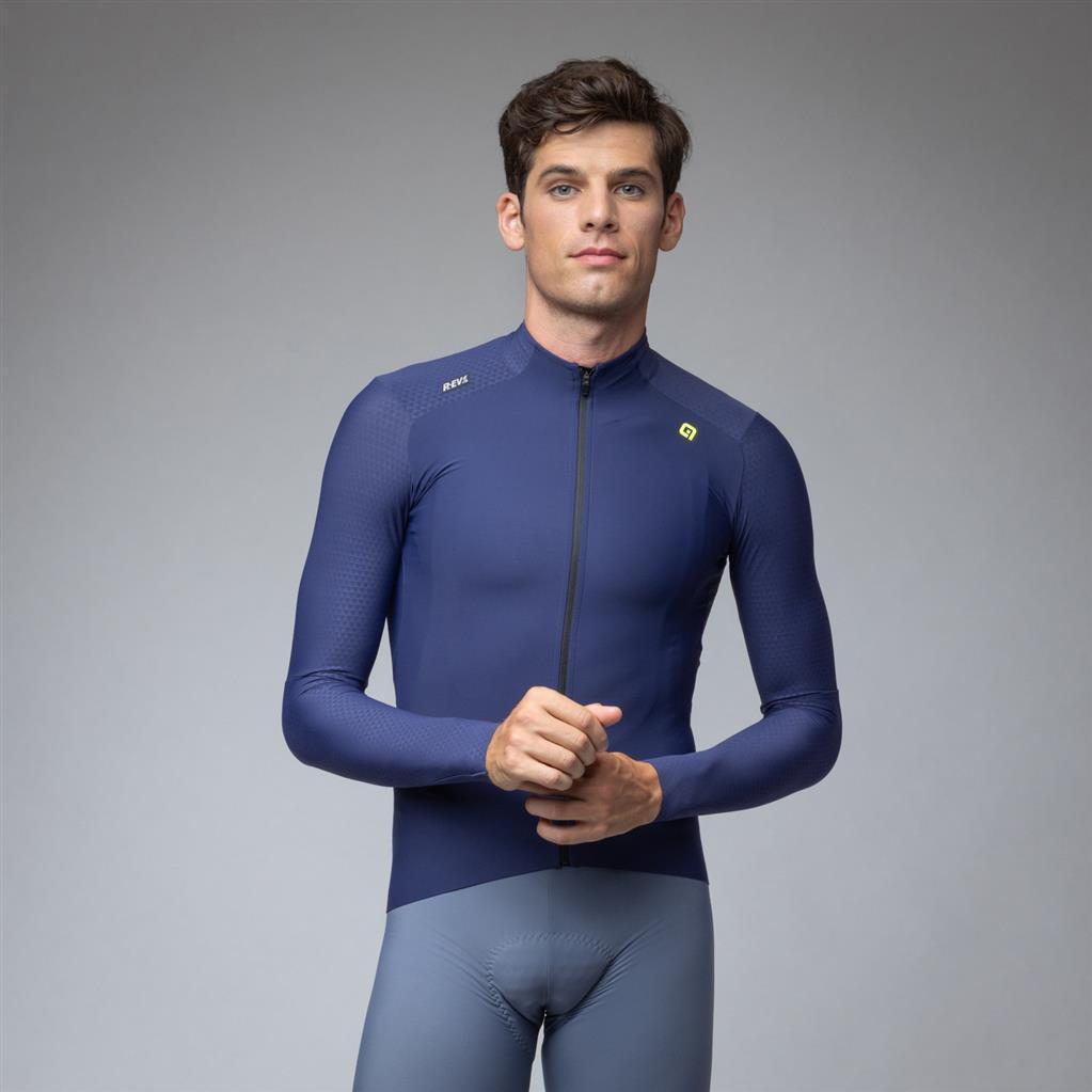 Maglia Strada Maniche Lunghe Warm Race R-EV1 Blueish Taglia XXS