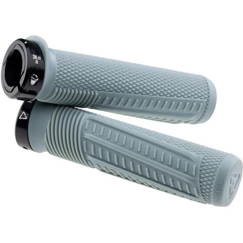 Manoplas MTB RealFlex 6.0 Half Waffle Grip 30mm Cinza