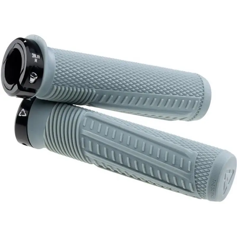 Manoplas MTB RealFlex 6.0 Half Waffle Grip 30mm Cinza - image