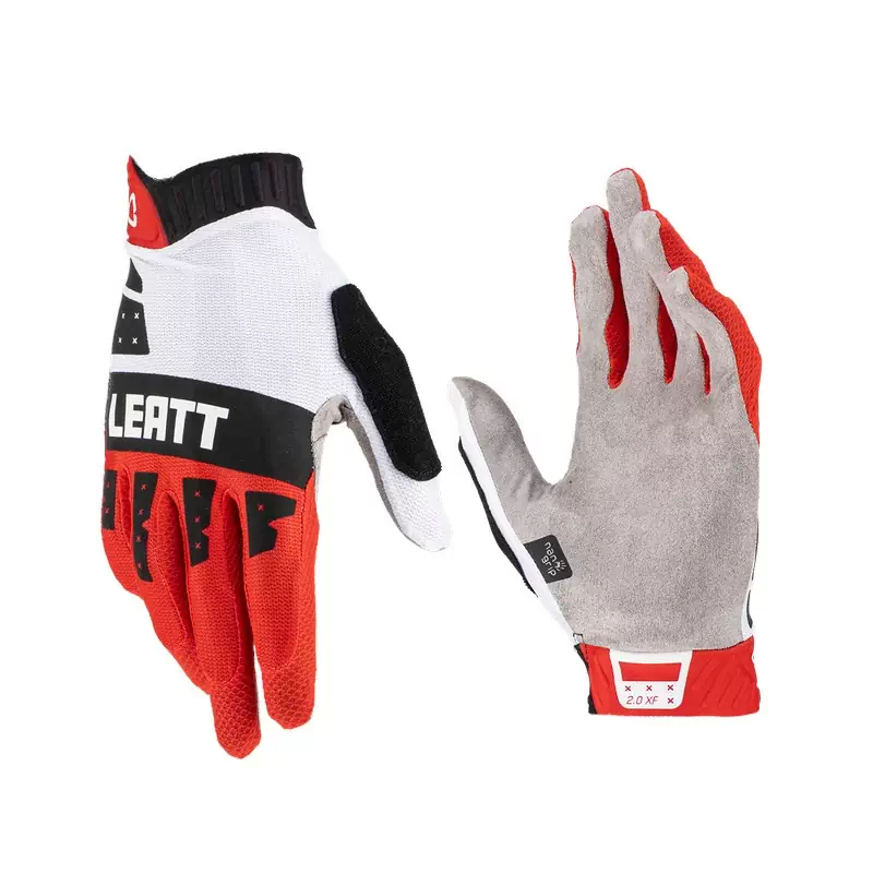MTB-Handschuhe 2.0 X-Flow Weiß/Rot Größe L - image