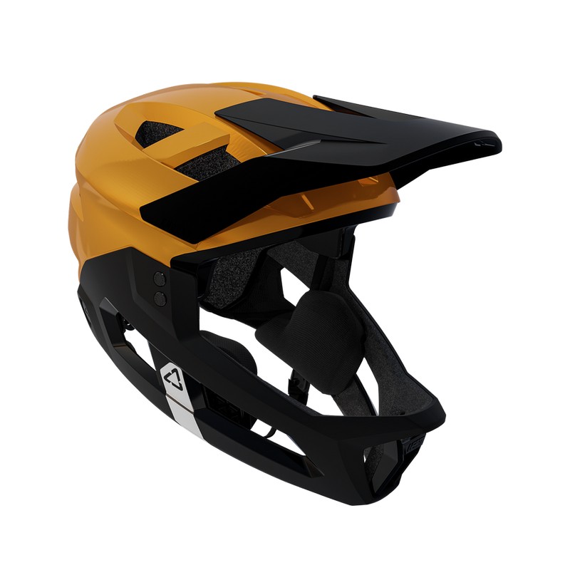 Casco MTB Integrale Bambino Enduro 2.0 Mentoniera Rimovibile Giallo Taglia XS (50-54cm)