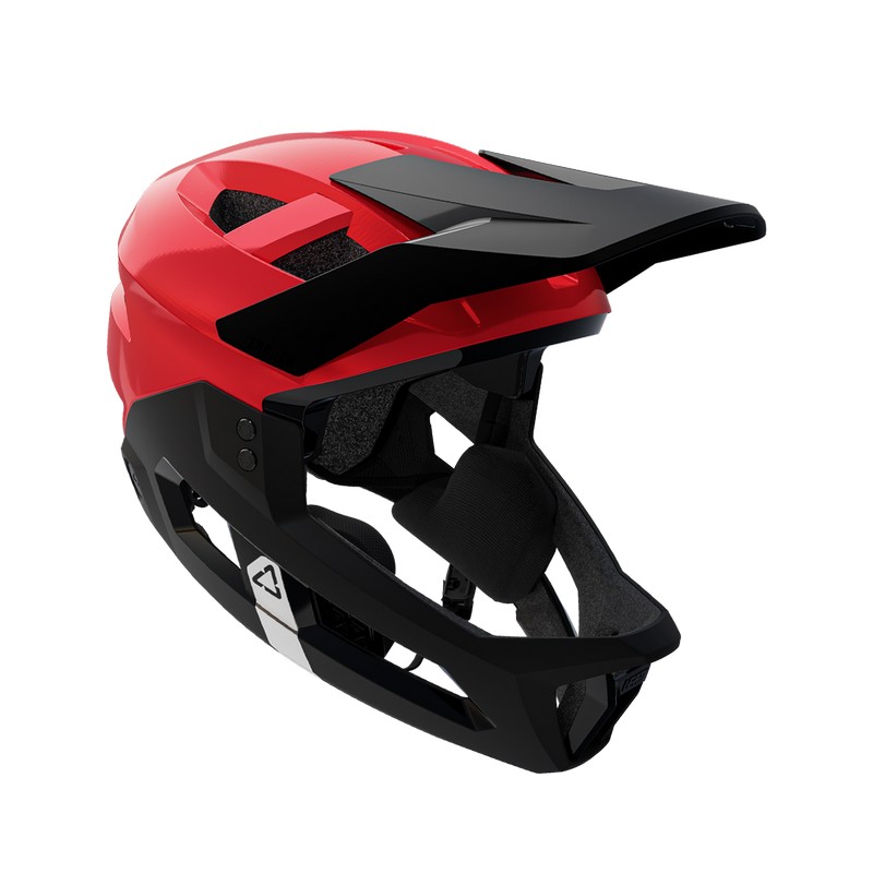 Casco MTB Integrale Bambino Enduro 2.0 Mentoniera Rimovibile Rosso Taglia XS (50-54cm)