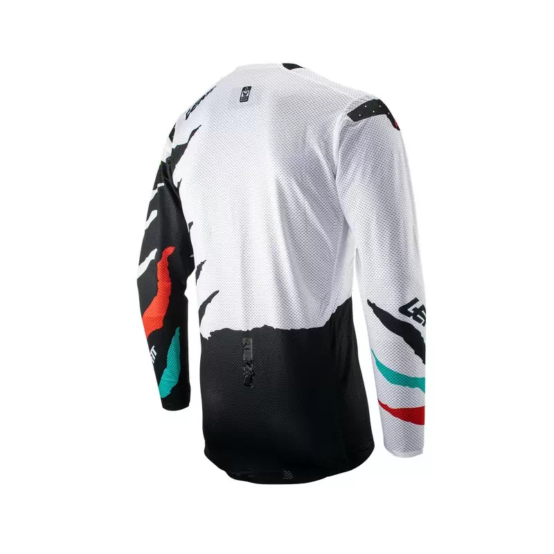 MTB Jersey Long Sleeves 5.5 Ultraweld Ventilated White/Black Size S #1