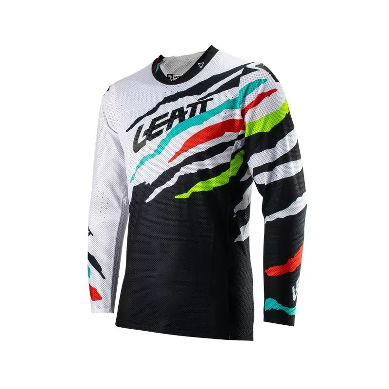 MTB Jersey Long Sleeves 5.5 Ultraweld Ventilated White/Black Size S - image