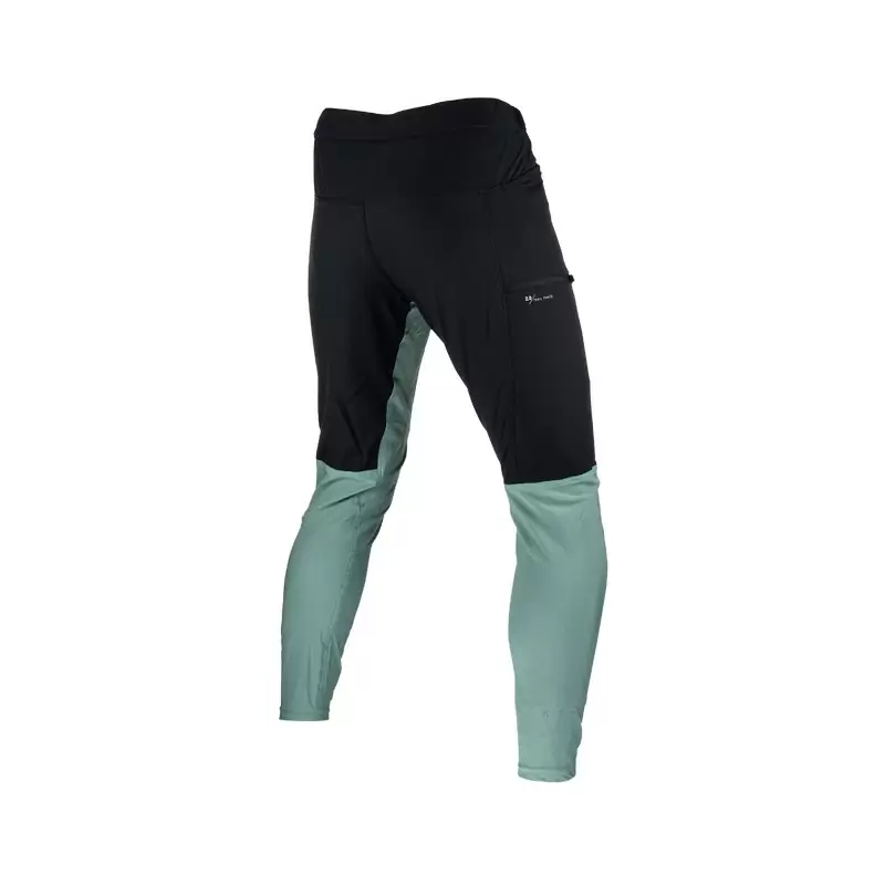 Pantaloni Lunghi MTB Trail 2.0 Con Fondello Rimovibile Nero/Verde Acqua Taglia XL #3