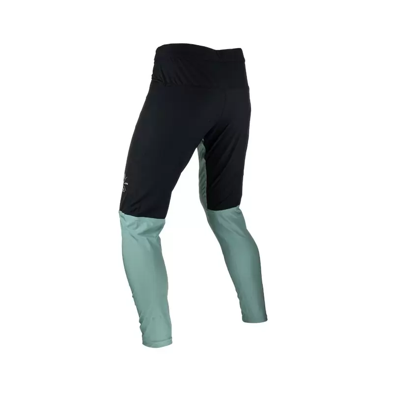 Pantalón Largo MTB Trail 2.0 Con Badana Extraíble Negro/Verde Azulado Talla XS #1