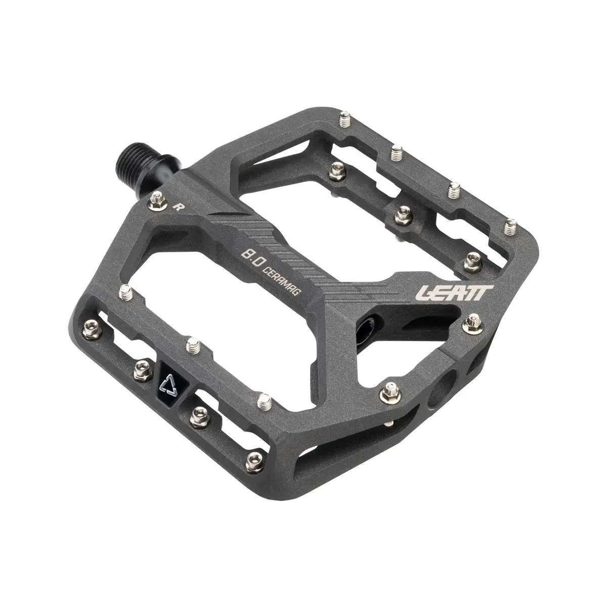 Coppia Pedali MTB Flat CeraMAG Allmtn 8.0 Narrow 114x100mm Grigio - image
