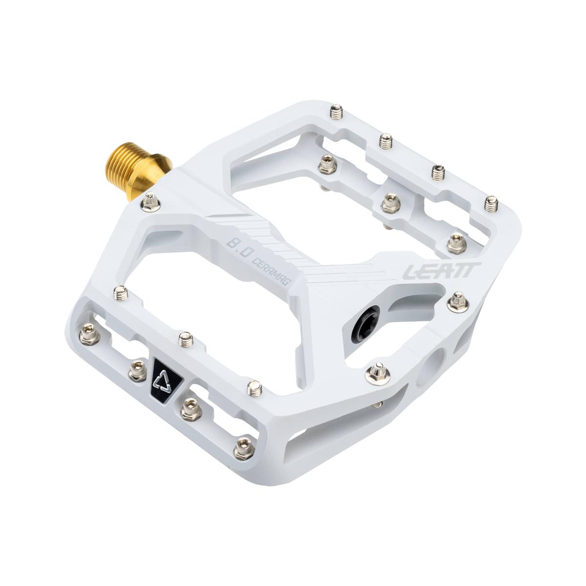 Coppia Pedali MTB Flat CeraMAG Allmtn 8.0 TI Narrow 114x100mm Bianco
