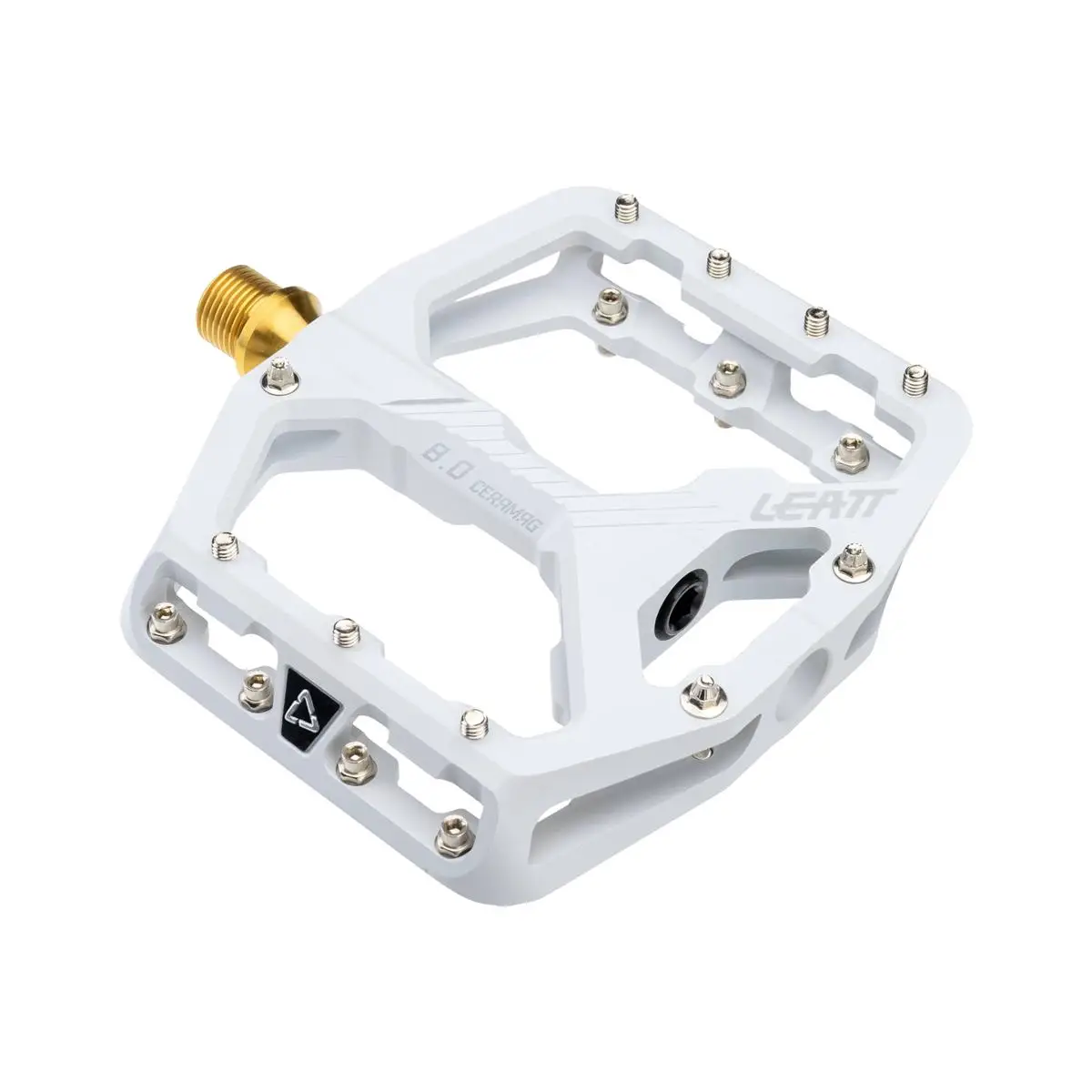 Coppia Pedali MTB Flat CeraMAG Allmtn 8.0 TI Narrow 114x100mm Bianco - image