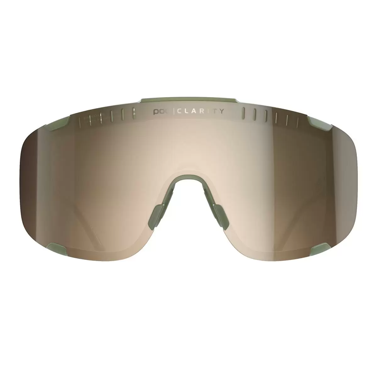 Óculos de Sol Devour Epidote Verde Lente Translúcida Espelho Marrom/Prata #2