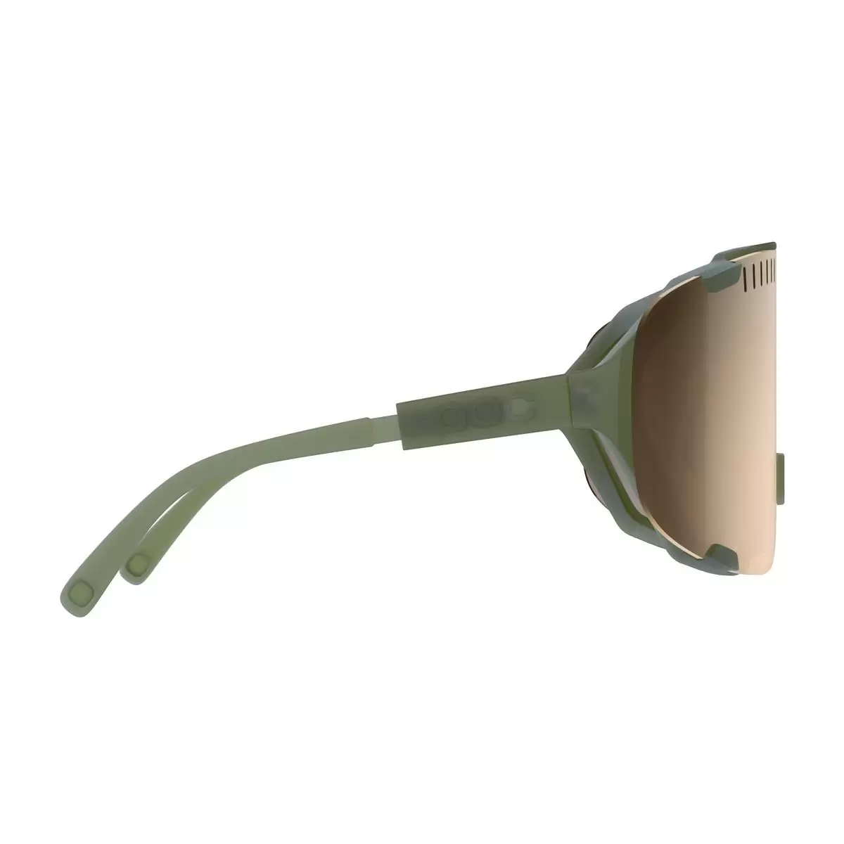 Óculos de Sol Devour Epidote Verde Lente Translúcida Espelho Marrom/Prata #1