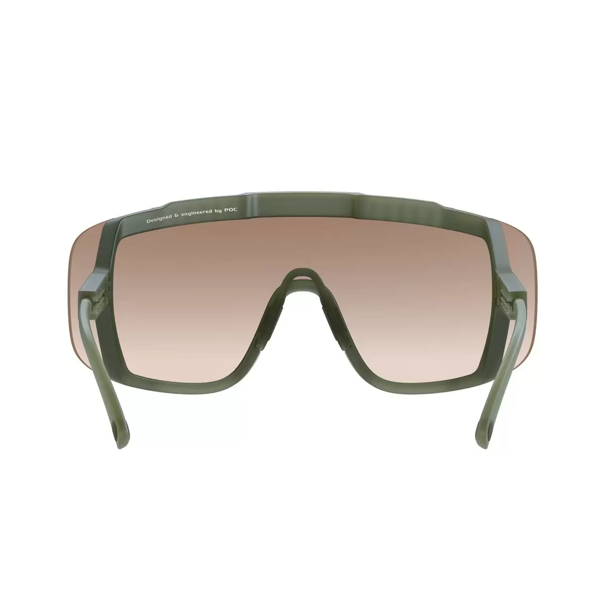 Óculos de Sol Devour Epidote Verde Lente Translúcida Espelho Marrom/Prata #3