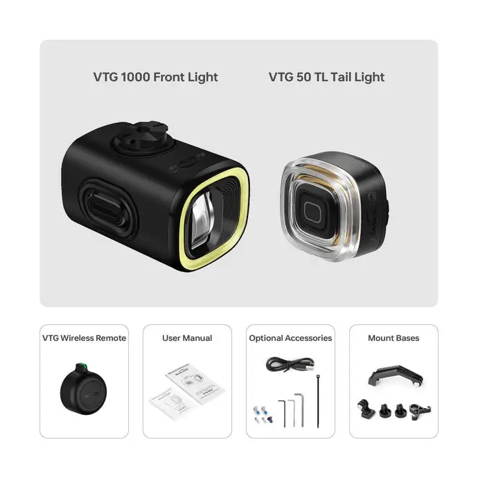 Kit Lumière Avant + Arrière VTG 1000 + VTG 50 pour Brompton Noir #2