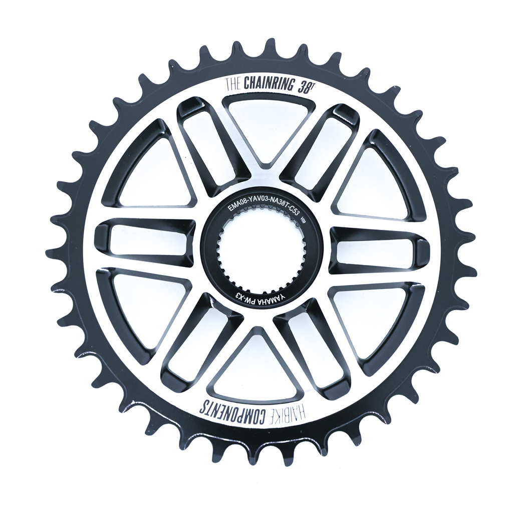 Direct Mount Chainring 38t offset 53mm for Yamaha PW-X3 Engines on Nduro, AllMtn, Alltrail models