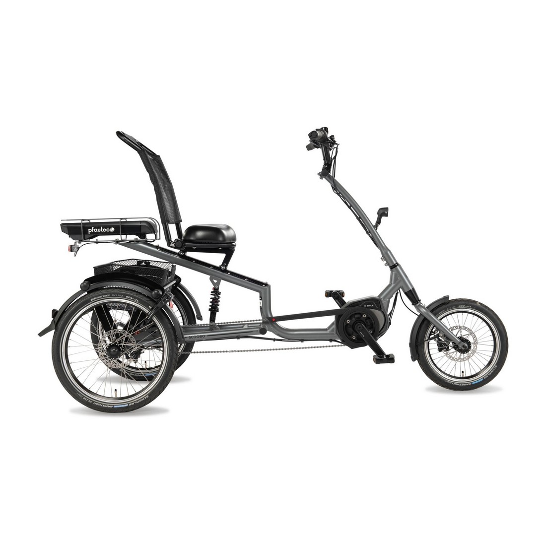 Scoobo Electric Tricycle 16/20'' 7v 500Wh Bosch Active Line PLUS Gray One Size