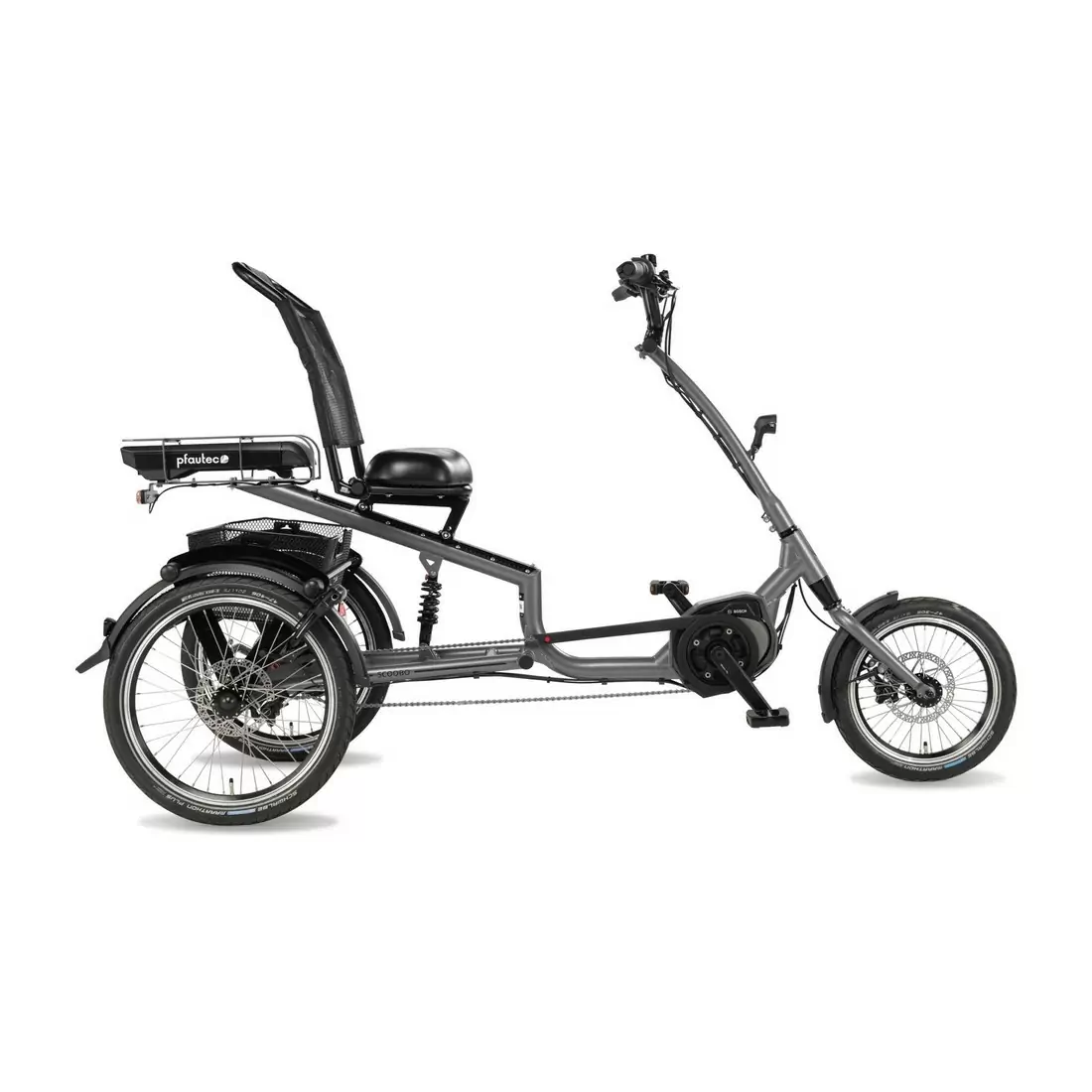 Scoobo Electric Tricycle 16/20'' 7v 500Wh Bosch Active Line PLUS Gray One Size - image