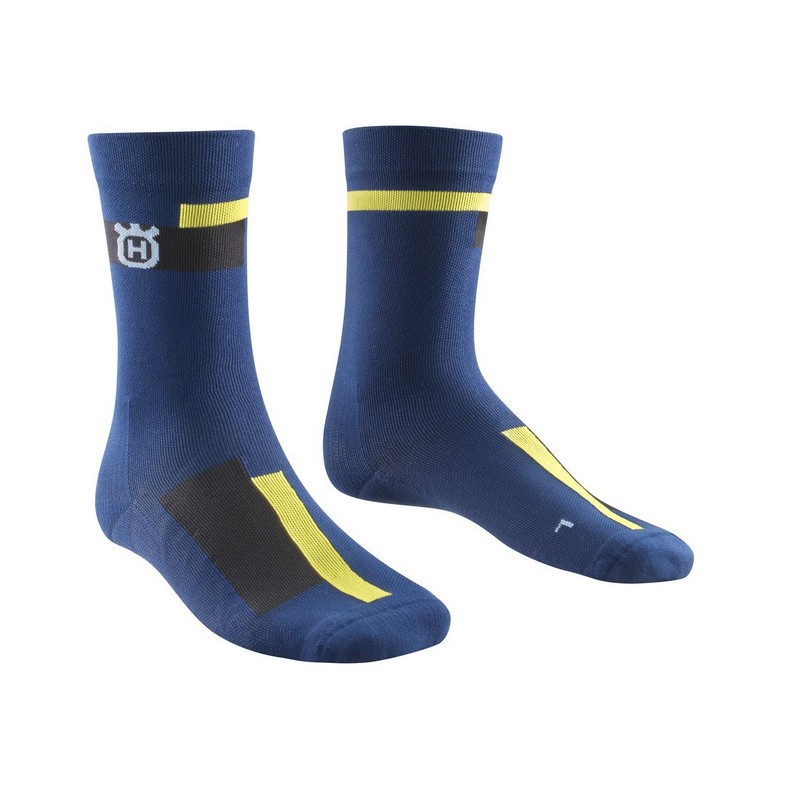 Discover Socken Blau/Gelb Größe S/M (35-38)