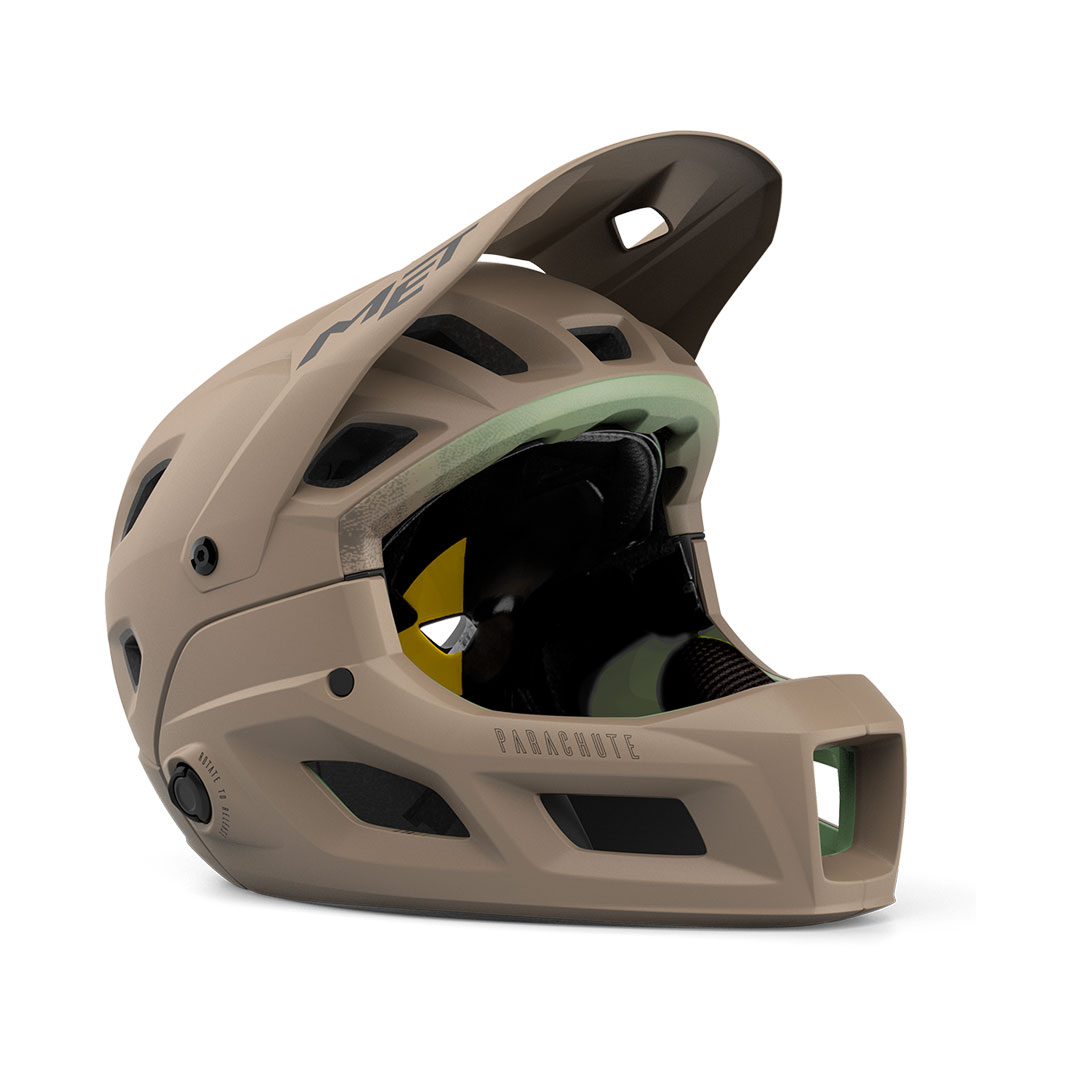 Casco Integrale Con Mentoniera Removibie Parachute MCR Mips Fungi Opaco Taglia S (52-56cm)