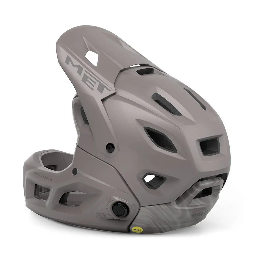 Casco Integral Con Mentonera Removible Parachute MCR Mips Fossil Fern Opaco Talla S (52-56cm) #2