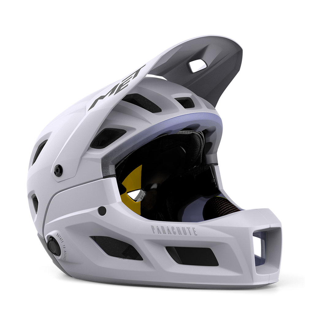 Casco Integral con Barbilla Removible Parachute MCR Mips Lila Mate Talla S (52-56cm)
