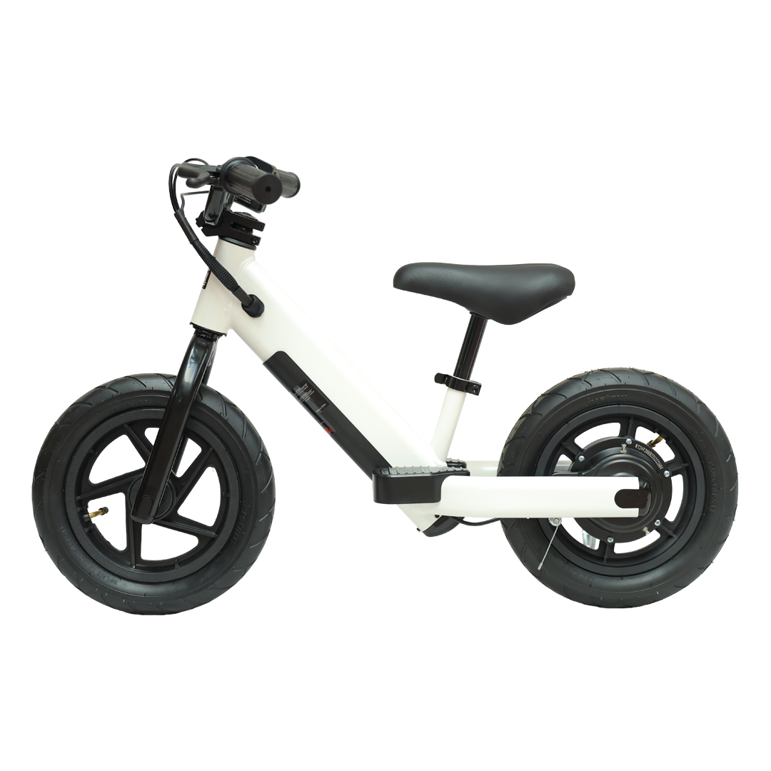 Bicicletta e-bike Pedagogica Ride-Wheel 2-4 Anni 12'' 50Wh Bianco