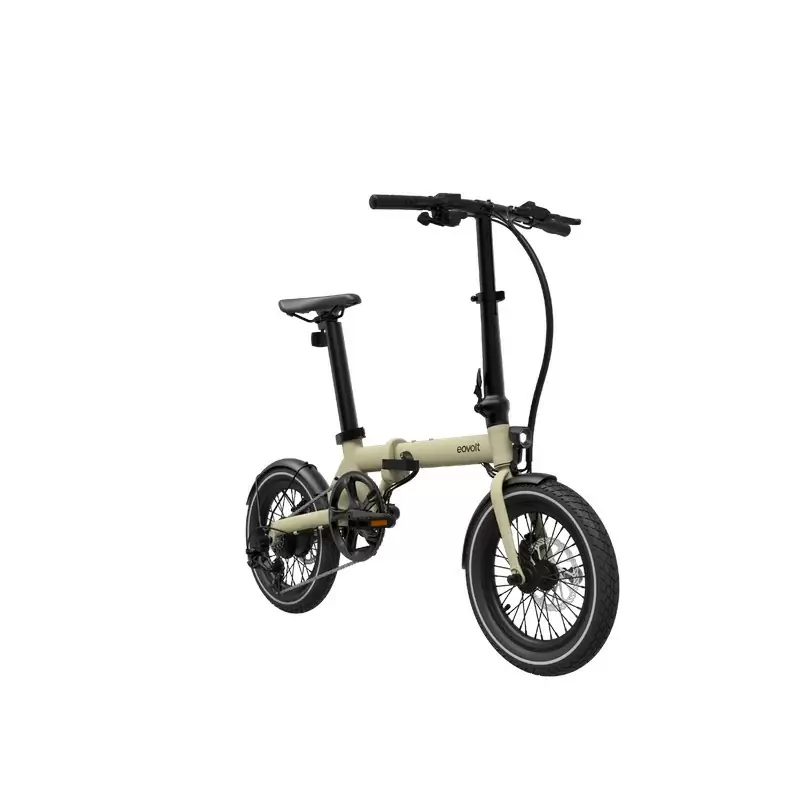 Morning 16'' 4v 230Wh EOVOLT Rear Motor Beige Folding Electric Bike One Size #1
