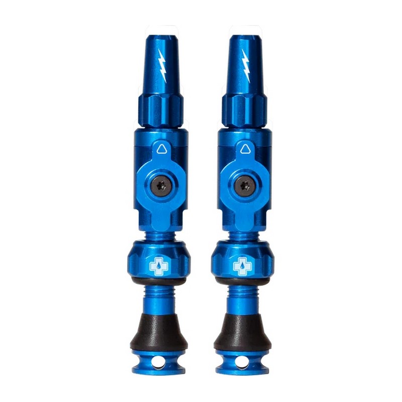 Coppia Valvole Tubeless Big Bore Lite Small 30mm Blu