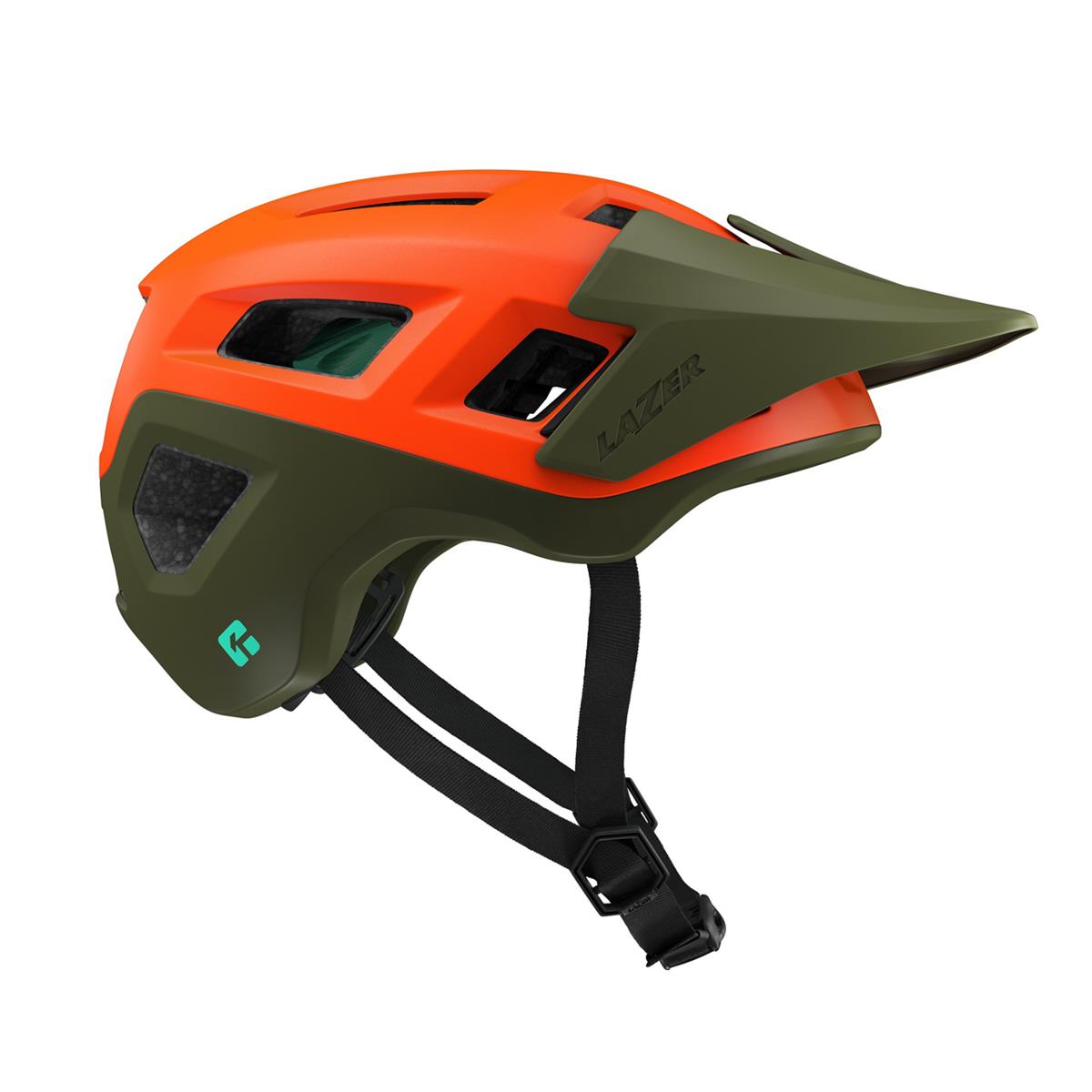 MTB Enduro Helmet Coyote KC KinetiCore Green/Orange Size S (52-56cm)