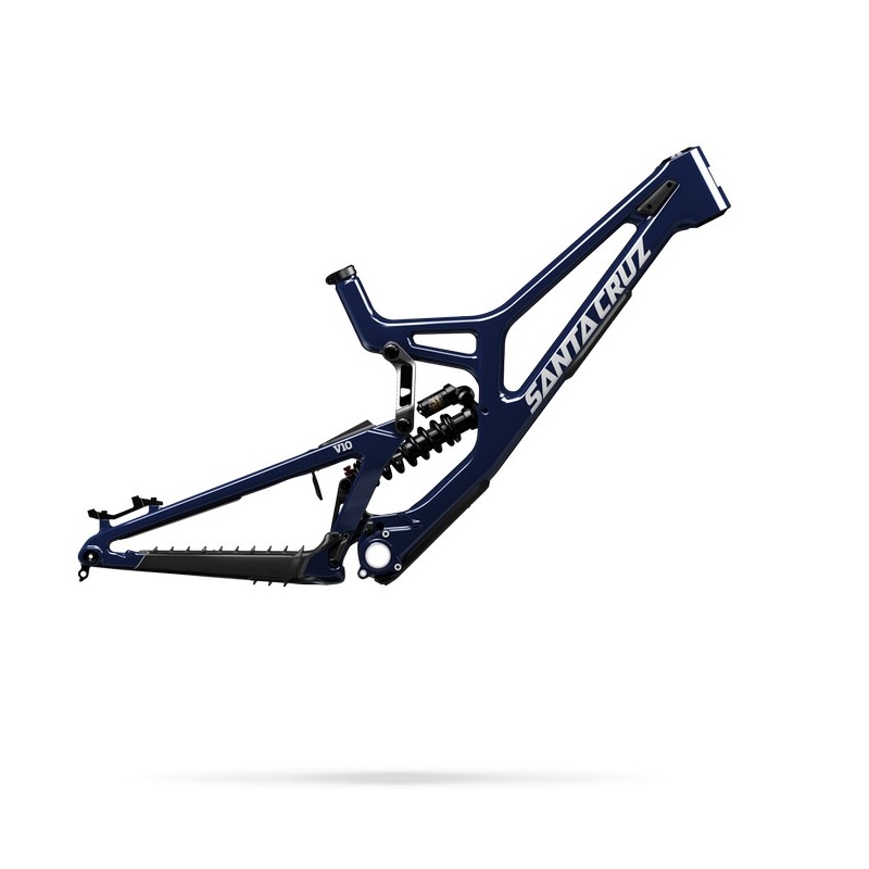 Kit telaio V10 8 CC MX 29/27.5 Fox DHX2 Factory Coil 208mm Gloss Liquid Blue 2027 Taglia S