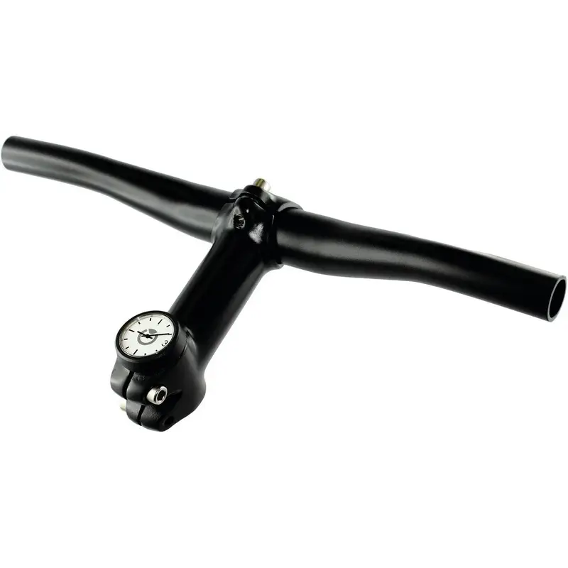 Tappo sterzo Ahead 1-1/8''con orologio analogico nero #1