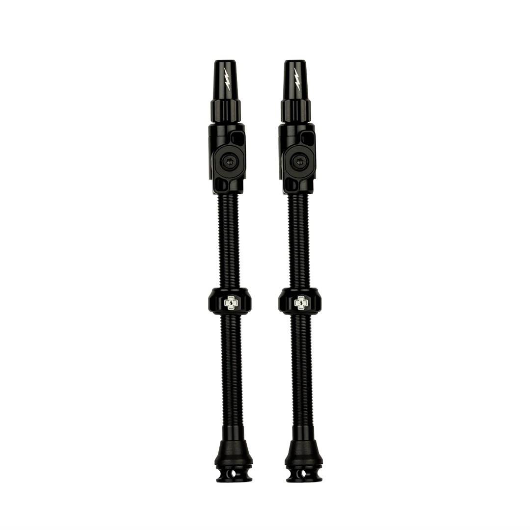 Paire de valves tubeless Big Bore Lite XXXL 80mm Noir