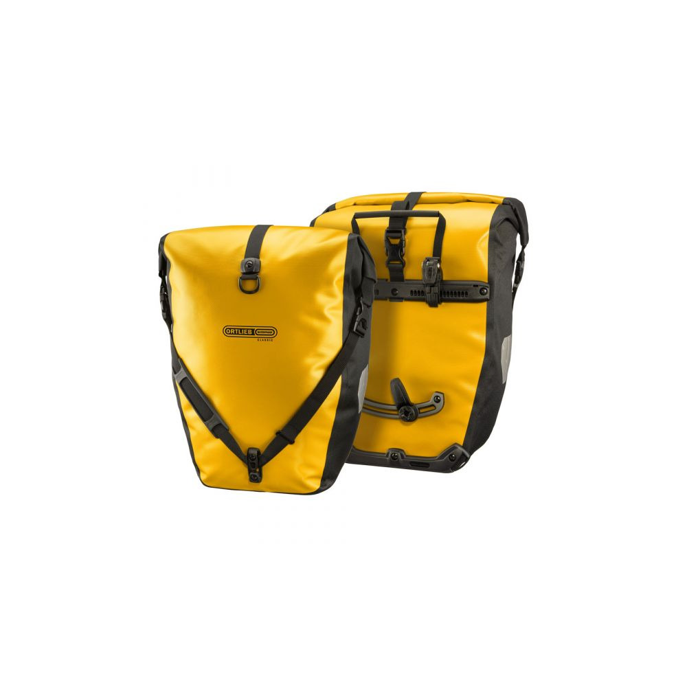 Rack Bags Pair Back-Roller Classic 20L + 20L Black/Yellow