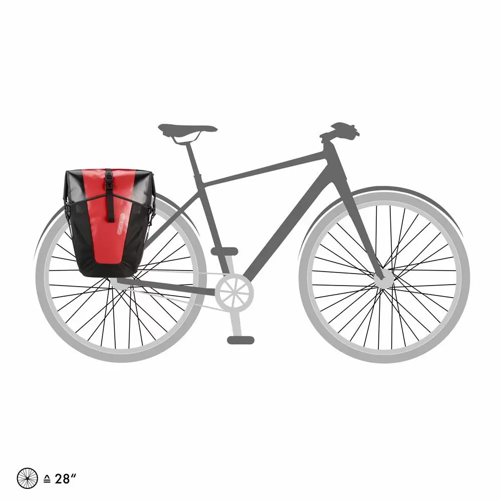 Rear Bikepacking Bags Back-Roller Pro Classic 35L + 35L Black/Red #3