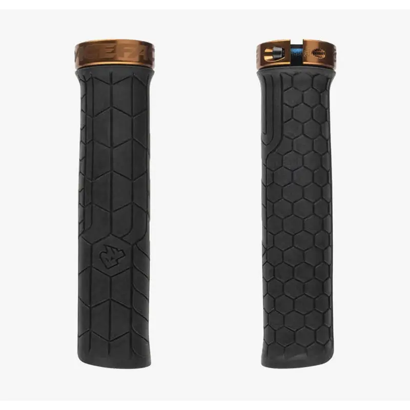 MTB -Mantopelpaar wirft Griff 33 mm schwarz/bronze - image