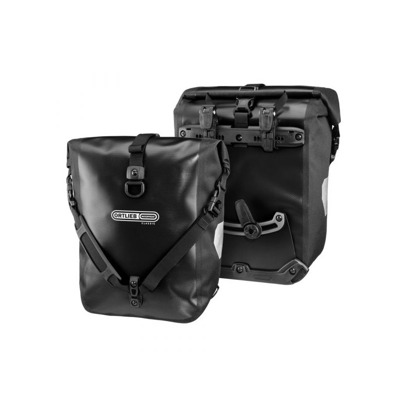 Paire de sacoches porte-bagages Sport-Roller Classic 12.5L + 12.5L Noir