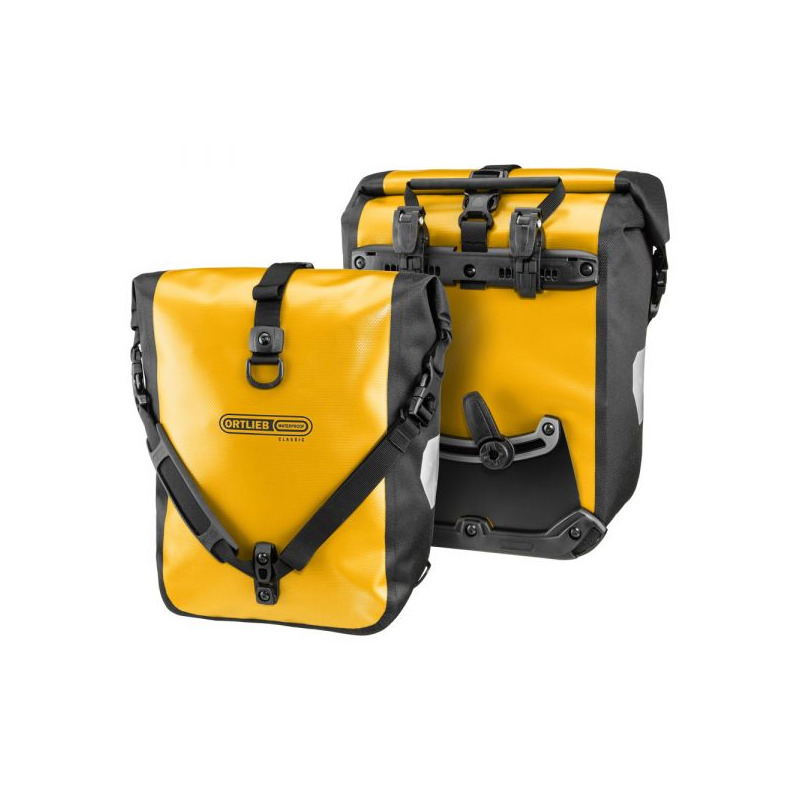 Paire de sacoches porte-bagages Sport-Roller Classic 12.5L + 12.5L Jaune
