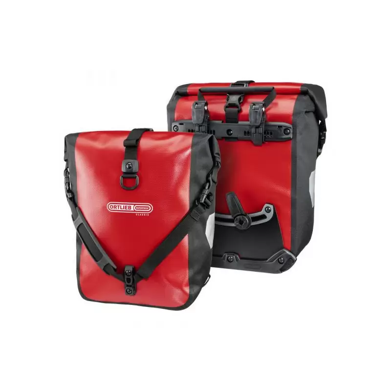 Paire de sacoches porte-bagages Sport-Roller Classic 12,5L + 12,5L Rouge - image