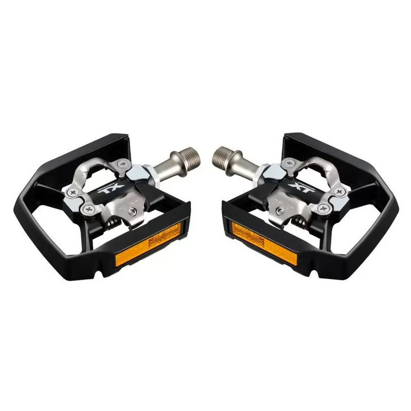 Pair pedals XT Trekking Duo PD-T8000 SPD / flat black - image