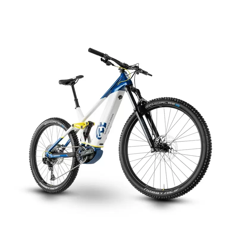 Mountain Cross LE 29/27.5'' 150mm 12v 630Wh Shimano EP8 Bianco/Blu 2024 Taglia S - image