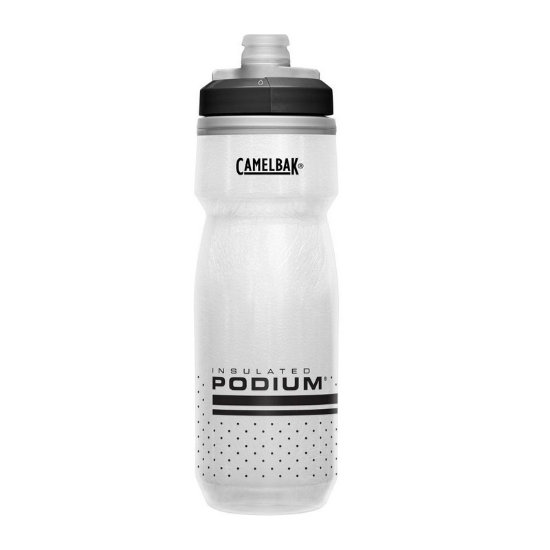Podium Chill Insulated Water Bottle 620ml White/Black
