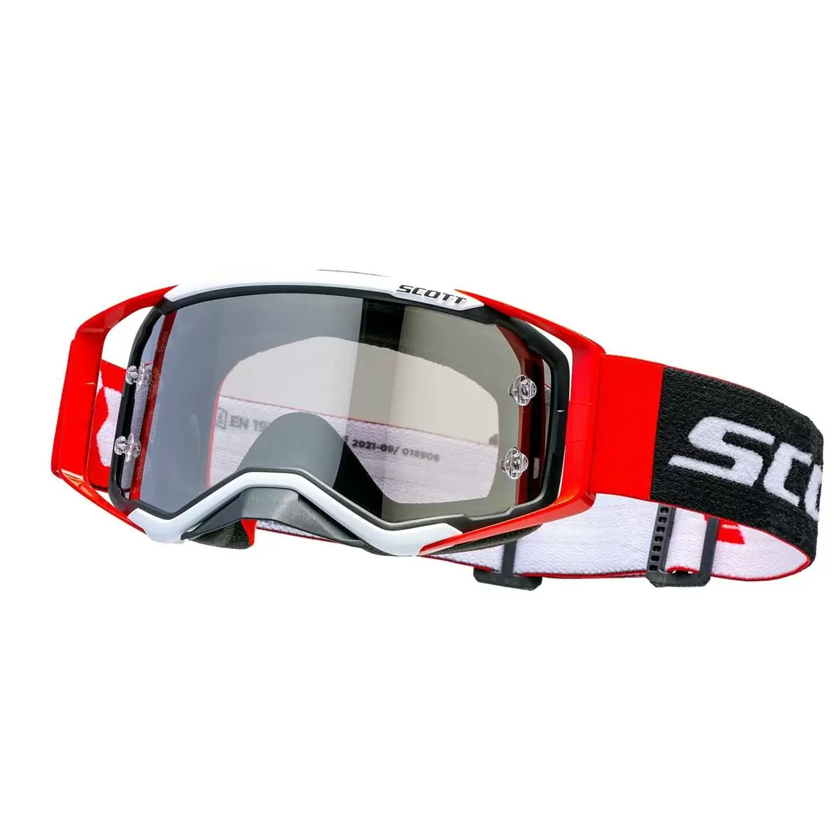 Prospect Mask Black/Red With Chrome Works Silver Lens #3