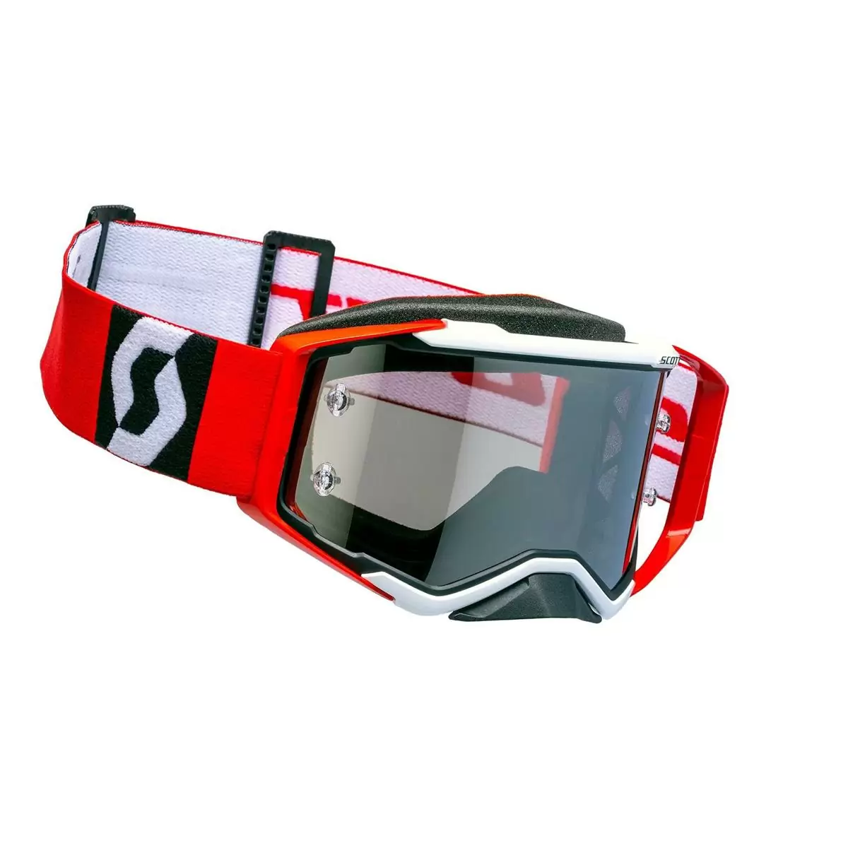 Prospect Mask Black/Red With Chrome Works Silver Lens #4
