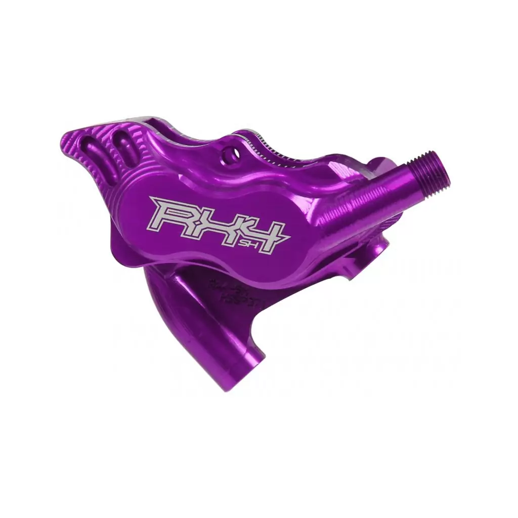 Front / Rear Brake Caliper RX4 Road / Gravel Flatmount mineral oil purple #1