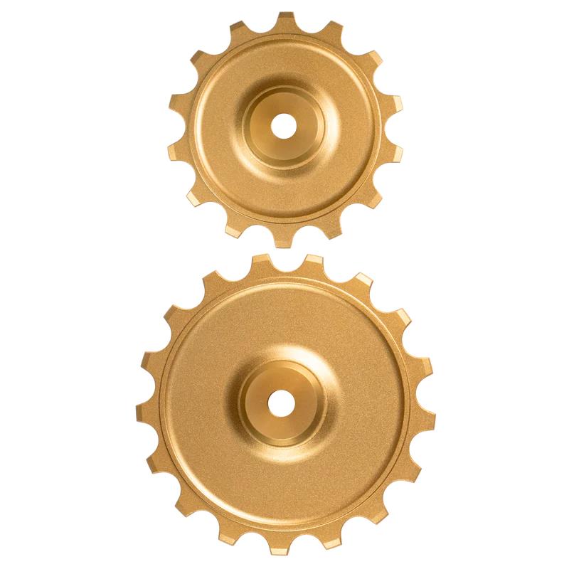 Par de Polias Mtb Evo S Sram T-Type 14/17D Dourado