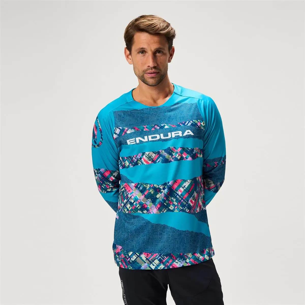 MTB MTB LONG SHANTS PATCHWORK LTD IMPRIMÉ BLUE SIME S - image