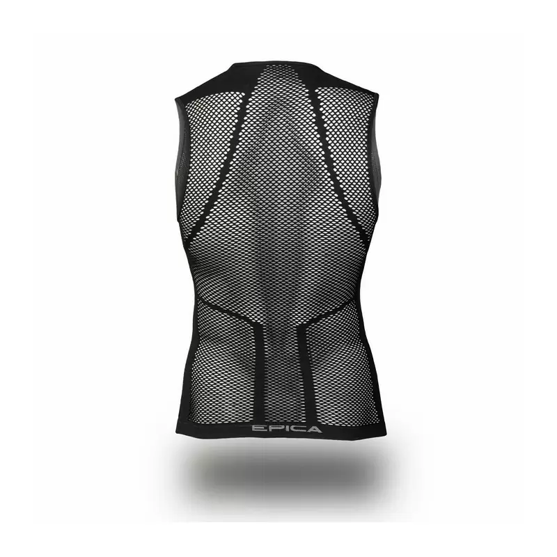 Undershirt With Differentiated Mesh Black Size XS/S #1