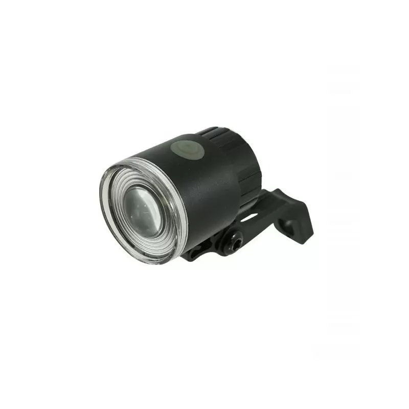 Rundes 1 LED-Frontlicht mit Batteriebefestigung am Gepäckträger/Gabel - image