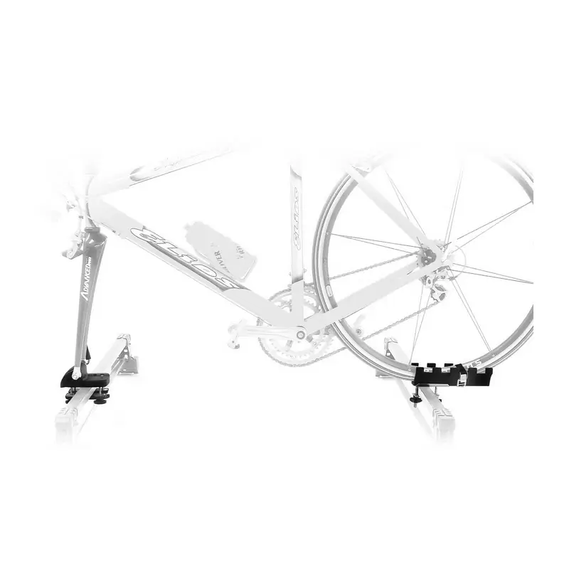 Rolle Roof Mounted Bike Carrier With Cradle And Lock - Disc Brake Compatible #1