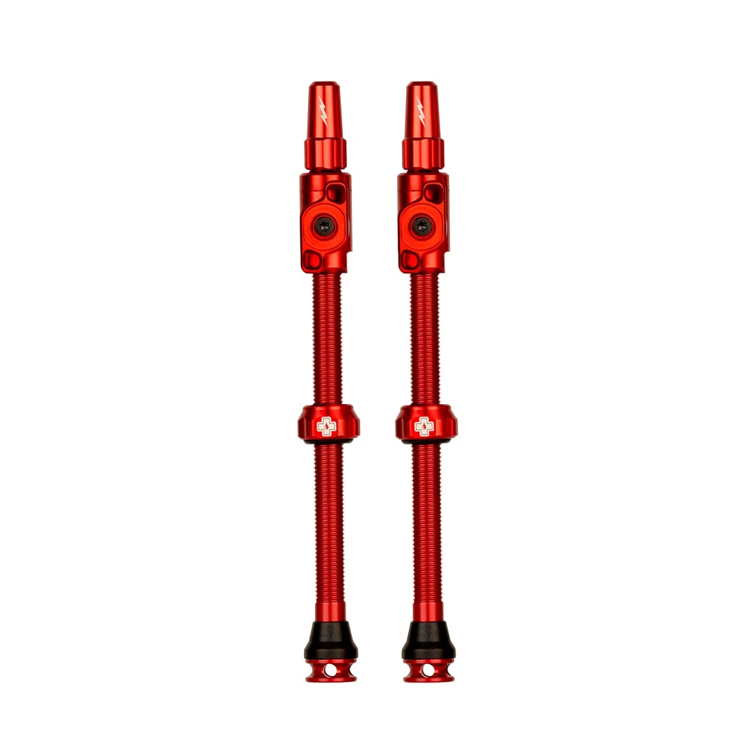 Par de Válvulas Tubeless Big Bore Lite XXXL 80mm Rojo